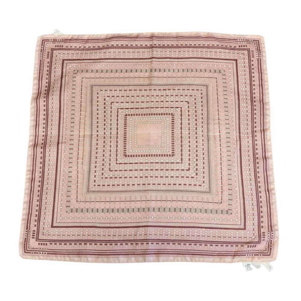 Vintage Italian Scarf Geometric Print Scarf Retro Minimalist Made in Italy